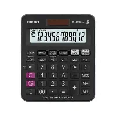 Casio MJ-120D Plus-BK Desktop Calculator
